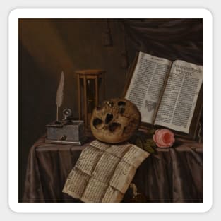 Vanitas Still Life by Edwaert Collier Sticker